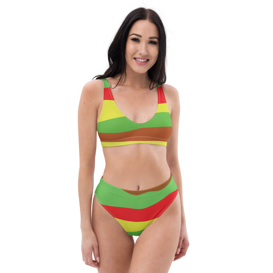 Bikini taille haute recyclé