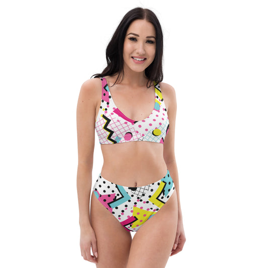 Bikini taille haute recyclé