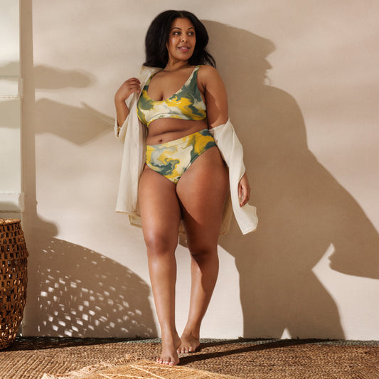 Bikini taille haute recyclé