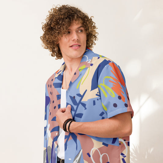 Chemise boutonnée unisexe