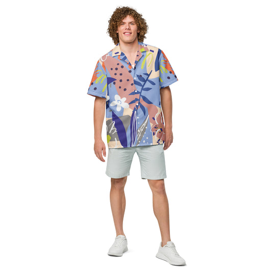 Chemise boutonnée unisexe