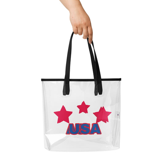 Clear tote bag