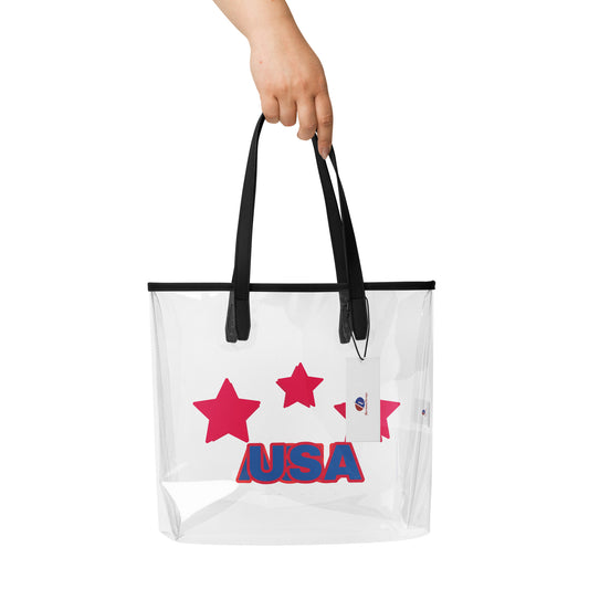 Clear tote bag