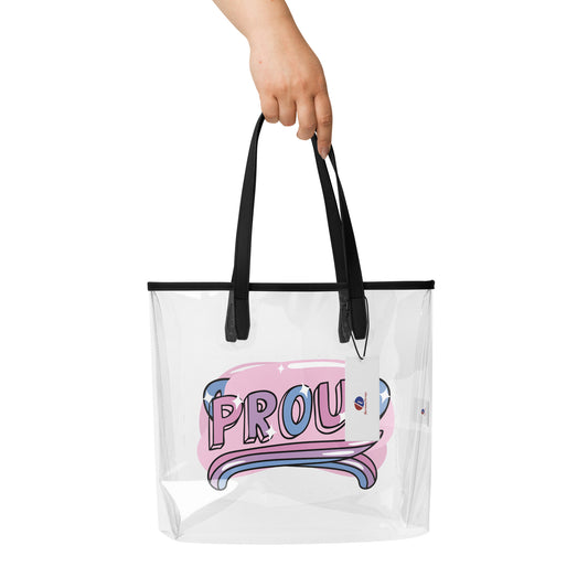 Clear tote bag