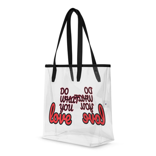 Clear tote bag