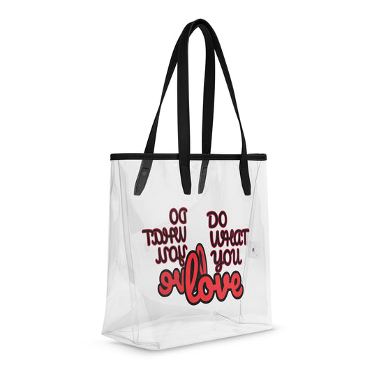 Clear tote bag