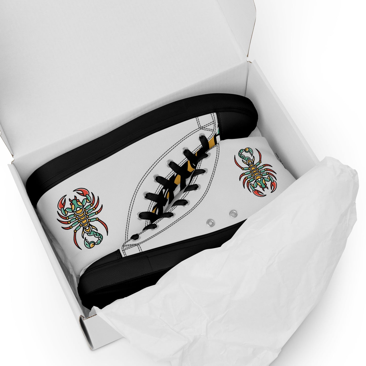Men’s high top canvas shoes