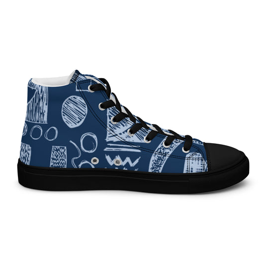Chaussures montantes en toile pour hommes