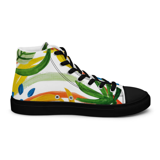 Chaussures montantes en toile pour hommes