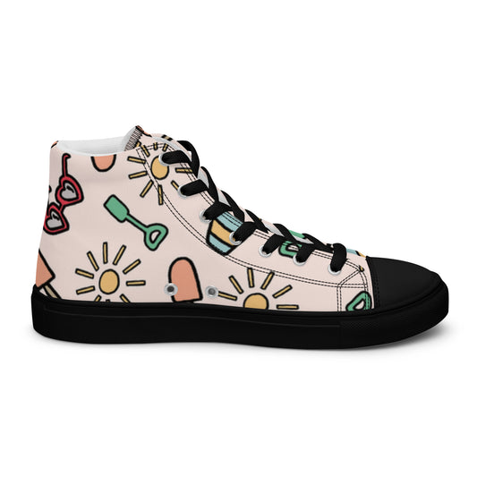Chaussures montantes en toile pour hommes