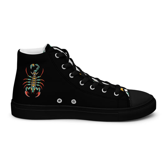 Chaussures montantes en toile pour hommes