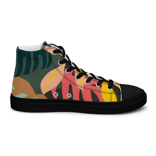 Chaussures montantes en toile pour hommes
