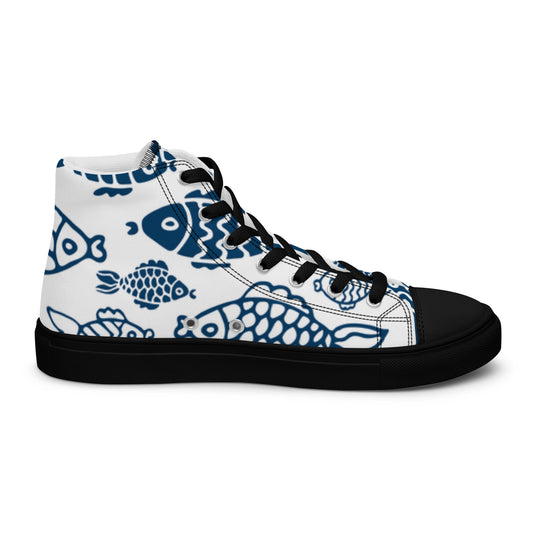 Chaussures montantes en toile pour hommes