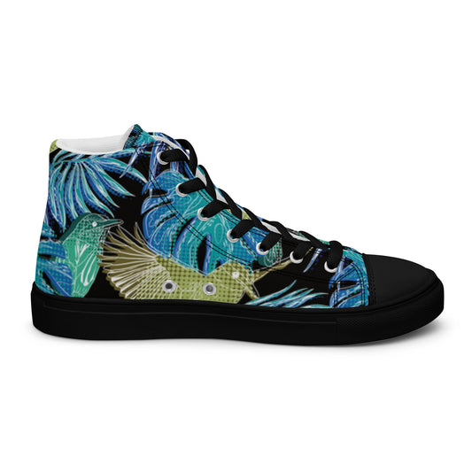Chaussures montantes en toile pour hommes