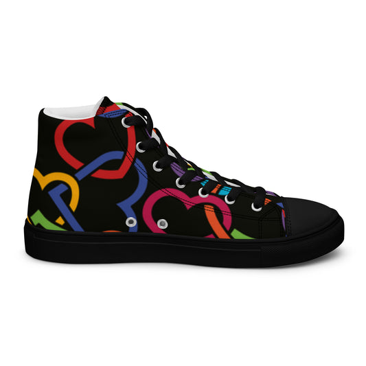 Chaussures montantes en toile pour hommes