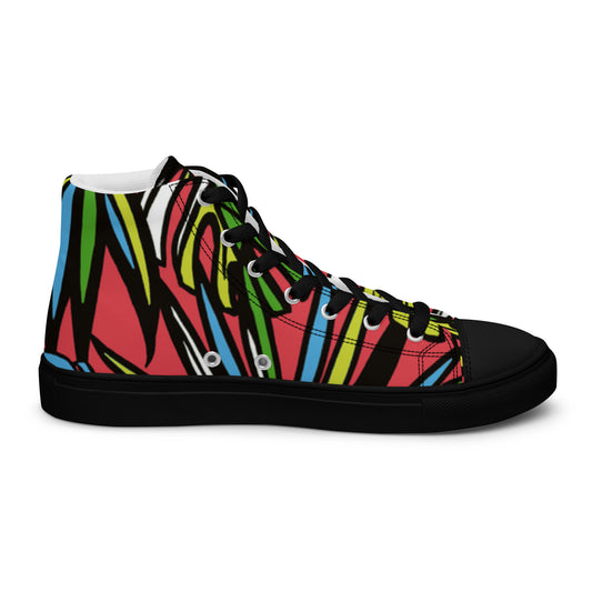 Chaussures montantes en toile pour hommes