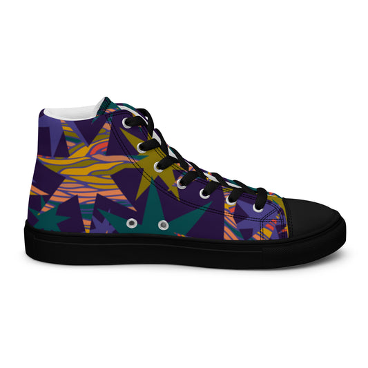 Chaussures montantes en toile pour hommes