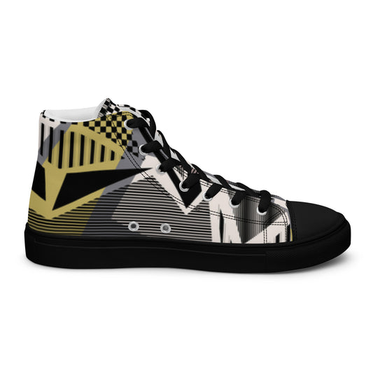 Chaussures montantes en toile pour hommes