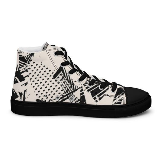 Chaussures montantes en toile pour hommes