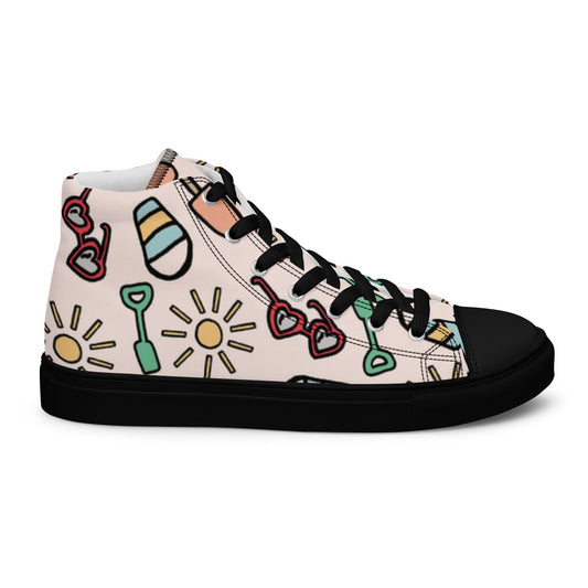 Chaussures montantes en toile pour hommes