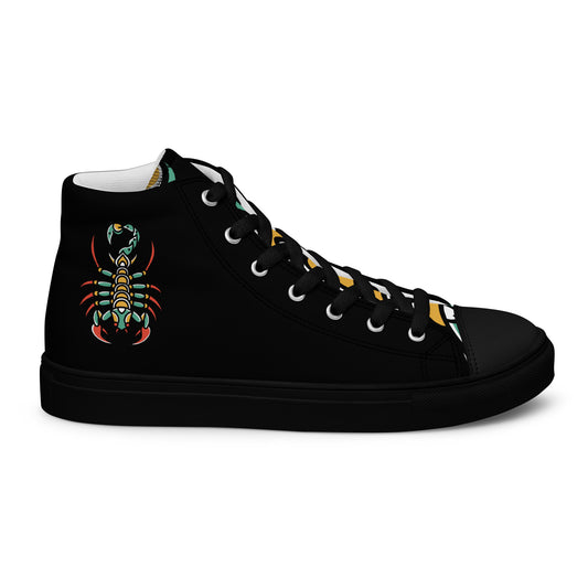 Chaussures montantes en toile pour hommes
