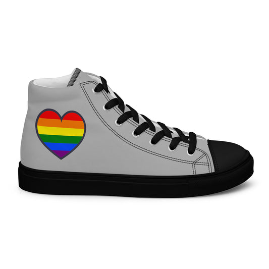 Chaussures montantes en toile pour hommes