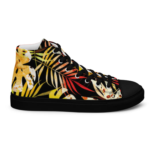 Chaussures montantes en toile pour hommes