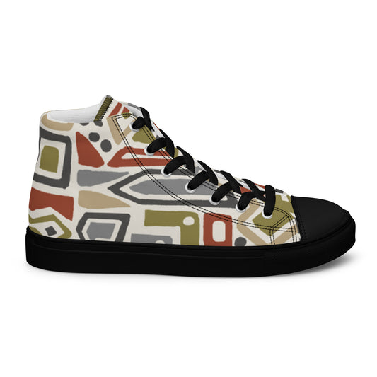 Chaussures montantes en toile pour hommes
