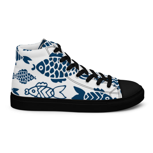 Chaussures montantes en toile pour hommes