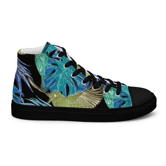 Chaussures montantes en toile pour hommes
