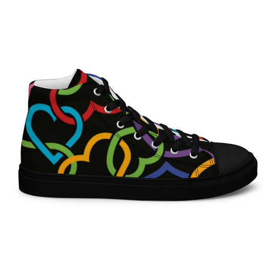 Chaussures montantes en toile pour hommes