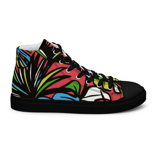 Chaussures montantes en toile pour hommes