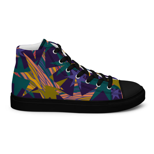 Chaussures montantes en toile pour hommes
