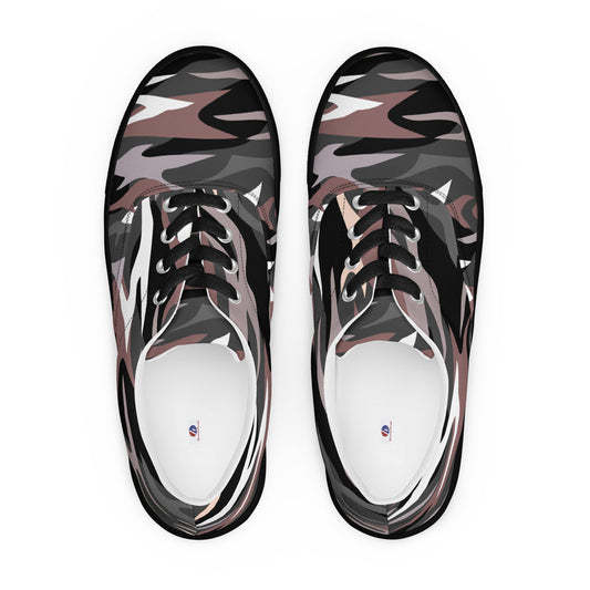 Chaussures à lacets en toile pour hommes