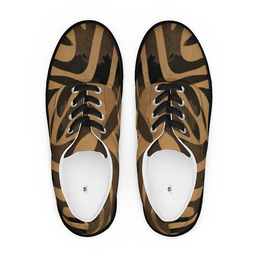 Chaussures à lacets en toile pour hommes