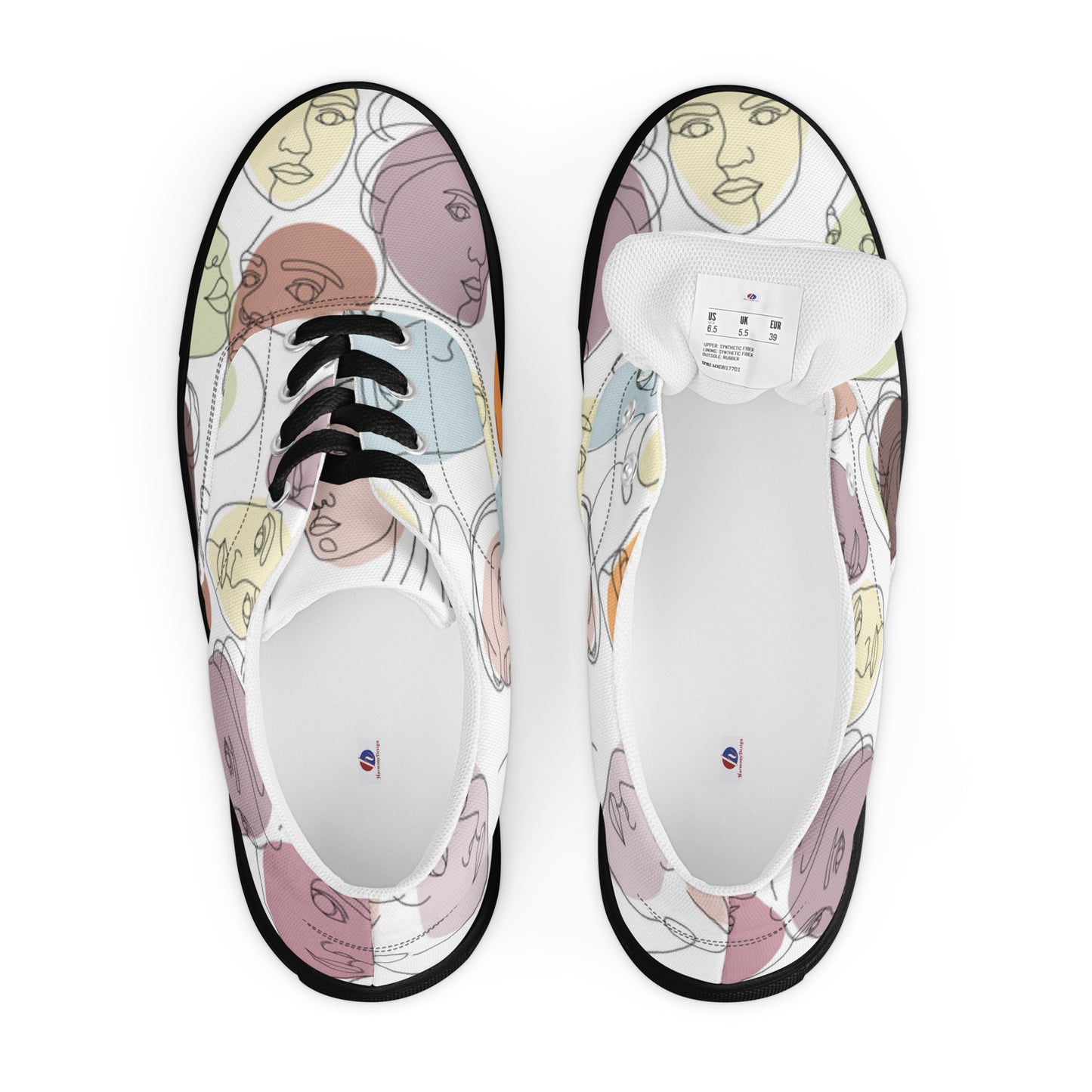 Women’s lace-up canvas shoes