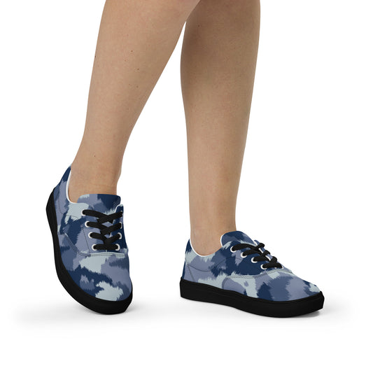 Chaussures en toile à lacets pour femmes