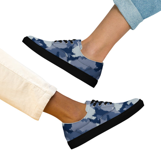 Chaussures en toile à lacets pour femmes