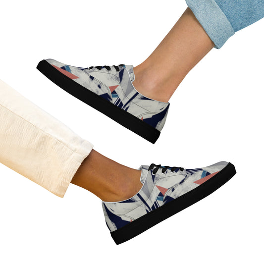 Chaussures en toile à lacets pour femmes