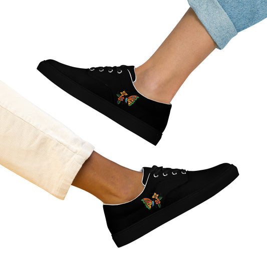 Chaussures en toile à lacets pour femmes