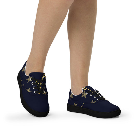 Chaussures en toile à lacets pour femmes