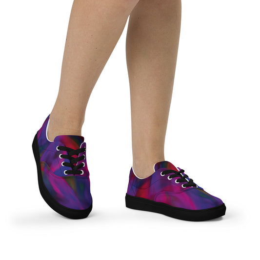 Chaussures en toile à lacets pour femmes