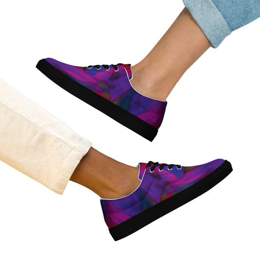 Chaussures en toile à lacets pour femmes