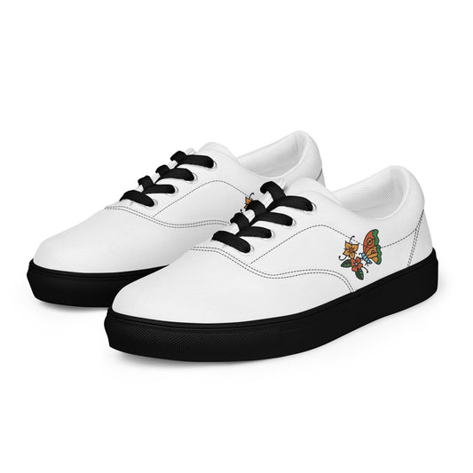 Chaussures en toile à lacets pour femmes
