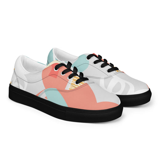 Chaussures en toile à lacets pour femmes